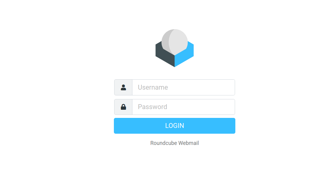 RoundCube登陆界面
